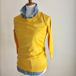 Yellow Jcrew Pullover Sweater | Sz S
